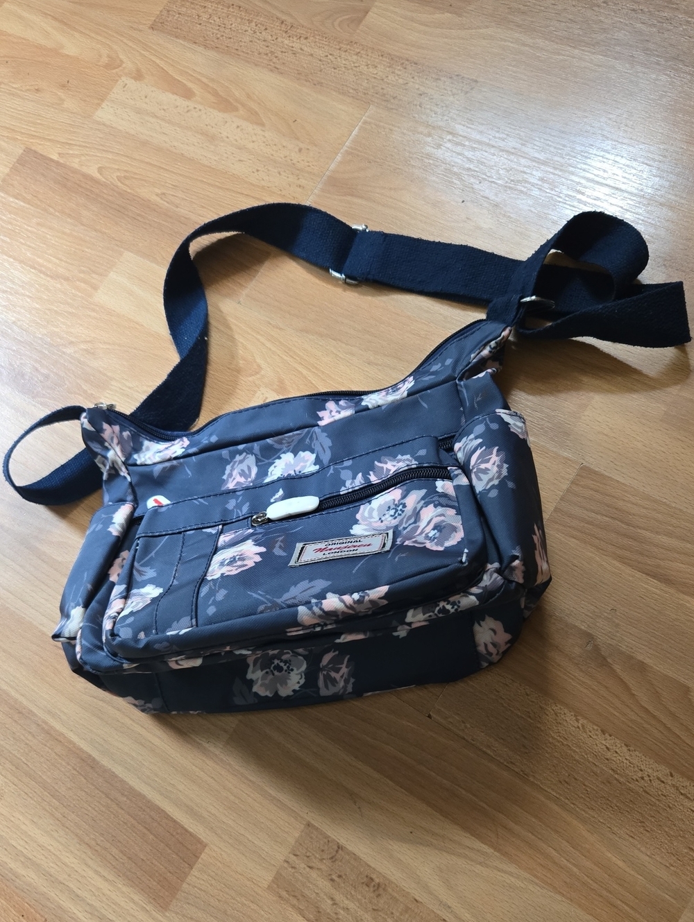 Floral Navy Crossbody Bag - Women's Floral Shoulder Bag